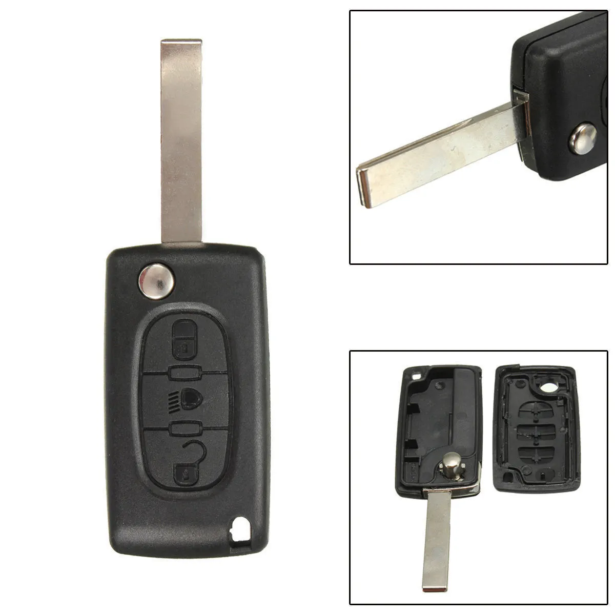 Coque Clé Scatto Citroen 3 boutons