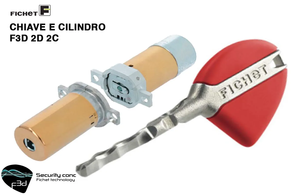 Cylindre Fichet F3D 2D