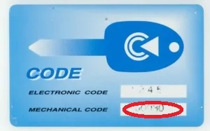 Taille de clé FIAT sur code