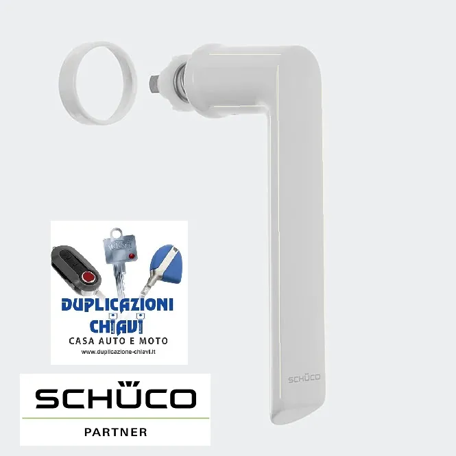 Poignée Schüco colore bianco panna innesto 247003